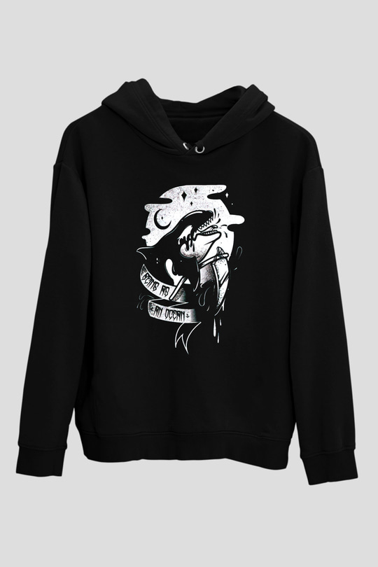 Being as an Ocean Siyah Unisex Kapüşonlu Sweatshirt
