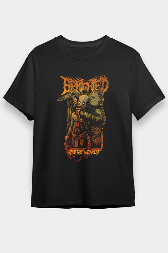 Benighted Baskılı Unisex Siyah Tişört - Tshirt