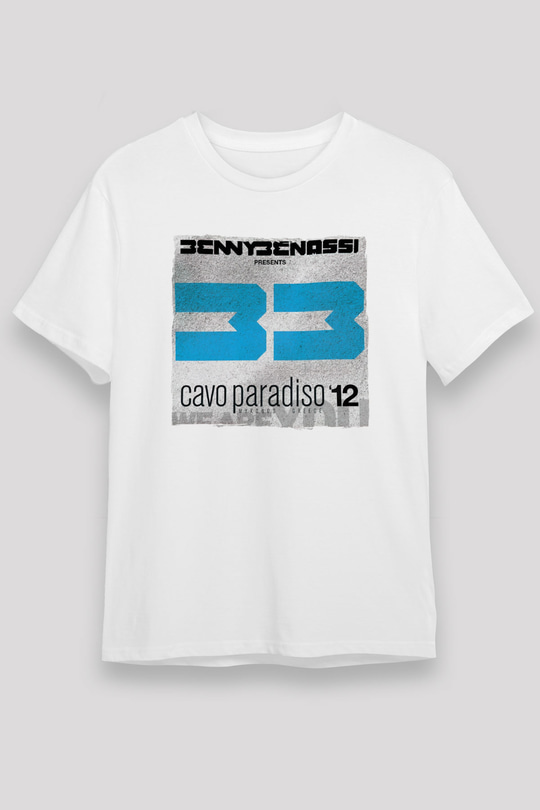 Benny Benassi Beyaz Unisex Tişört T-Shirt - TişörtFabrikası