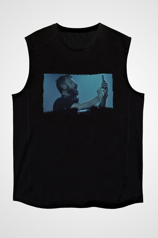 Benny Benassi Siyah Unisex Kolsuz Tişört