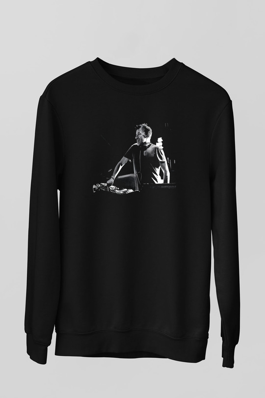 Benny Benassi Siyah Unisex Sweatshirt
