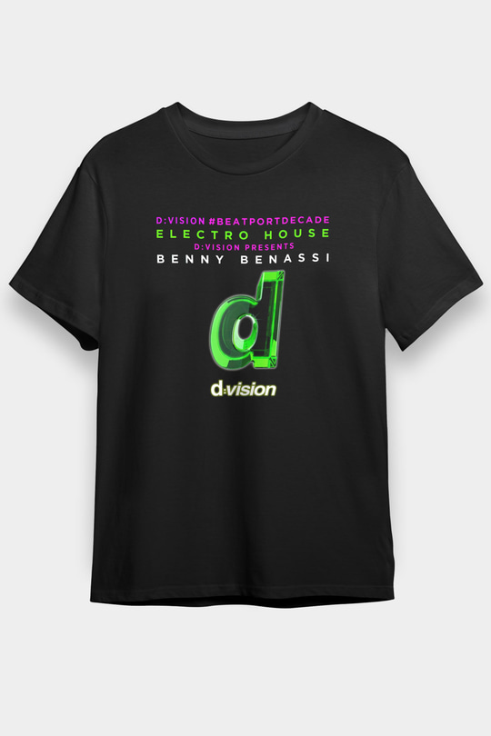 Benny Benassi Siyah Unisex Tişört T-Shirt - TişörtFabrikası