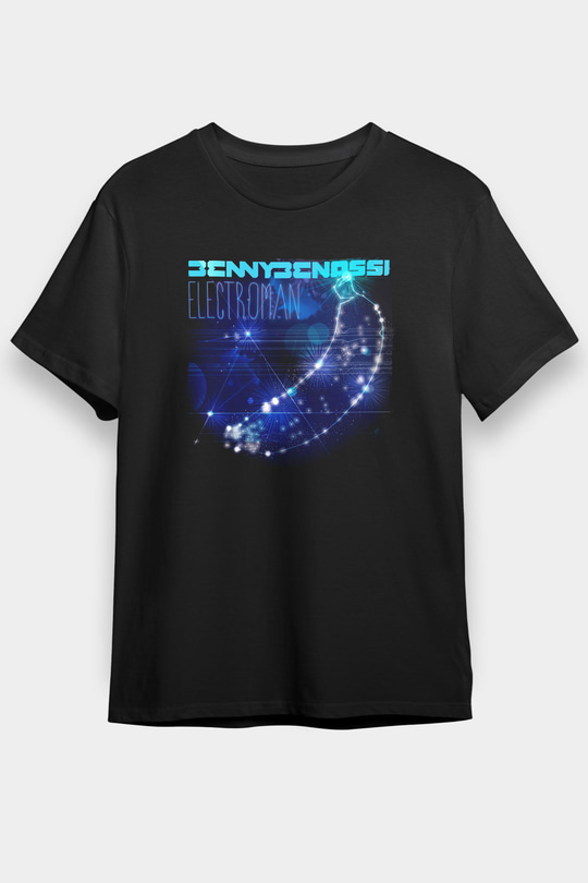 Benny Benassi Siyah Unisex Tişört T-Shirt - TişörtFabrikası