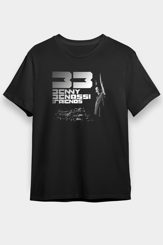 Benny Benassi Siyah Unisex Tişört T-Shirt - TişörtFabrikası