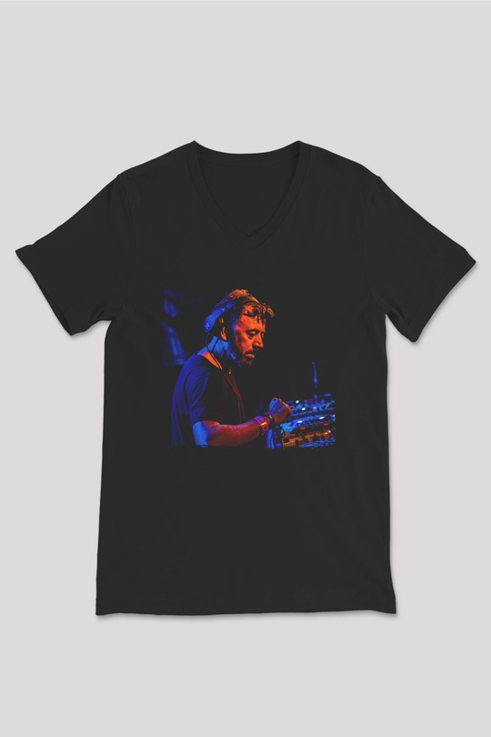 Benny Benassi Siyah Unisex V Yaka Tişört