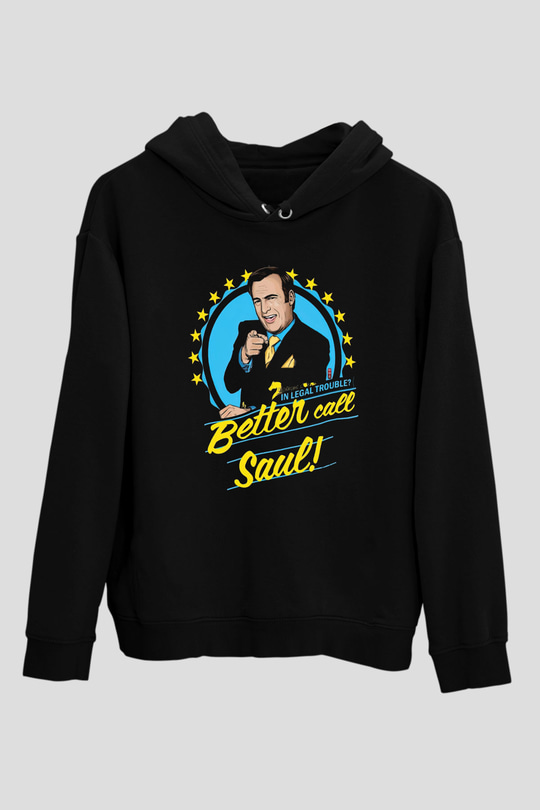 Better Call Saul Siyah Unisex Hoodie