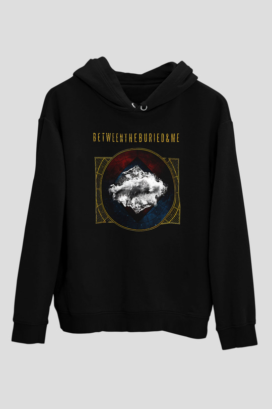Between The Buried And Me Baskılı Unisex Siyah Kapüşonlu Sweatshirt