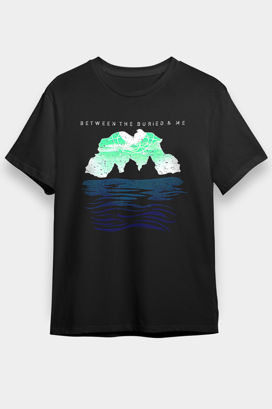 Between The Buried And Me Baskılı Unisex Siyah Tişört - Tshirt