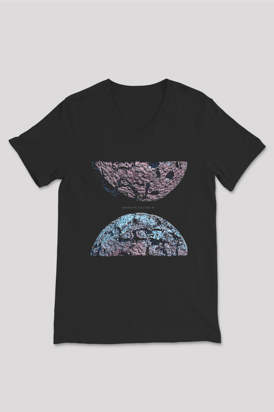 Between The Buried And Me Baskılı Unisex Siyah V Yaka Tişört - Tshirt