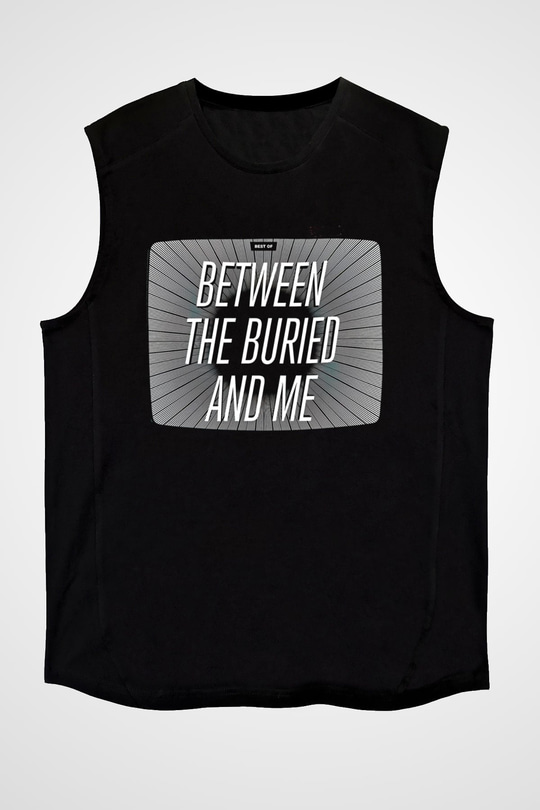 Between The Buried And Me Baskılı Unisex Siyah Kolsuz Tişört - Tshirt