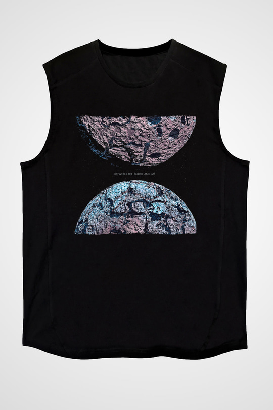 Between The Buried And Me Baskılı Unisex Siyah Kolsuz Tişört - Tshirt
