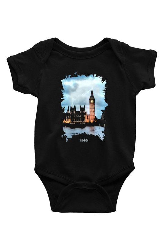 Big Ben Siyah Bebek Body - Zıbın