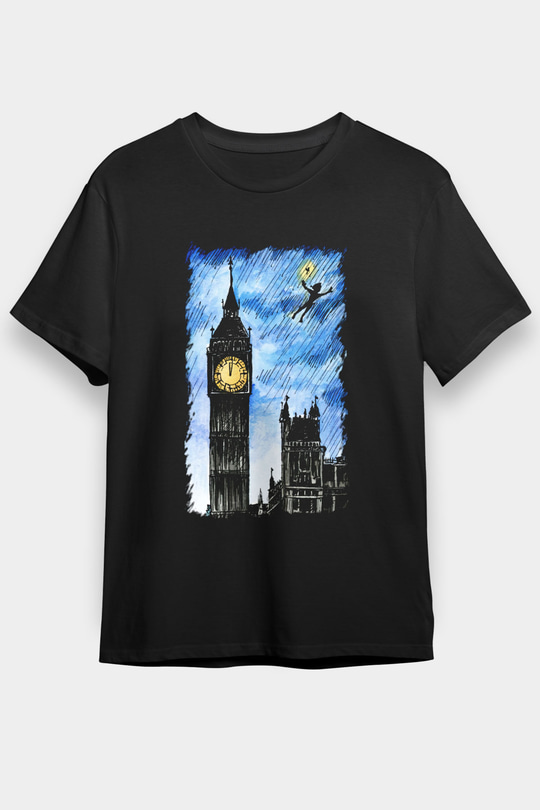 Big Ben Siyah Unisex Tişört T-Shirt - TişörtFabrikası