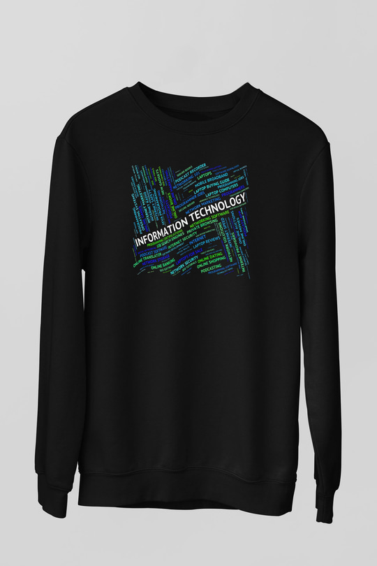Bilgisayar programcısı Siyah Unisex Sweatshirt