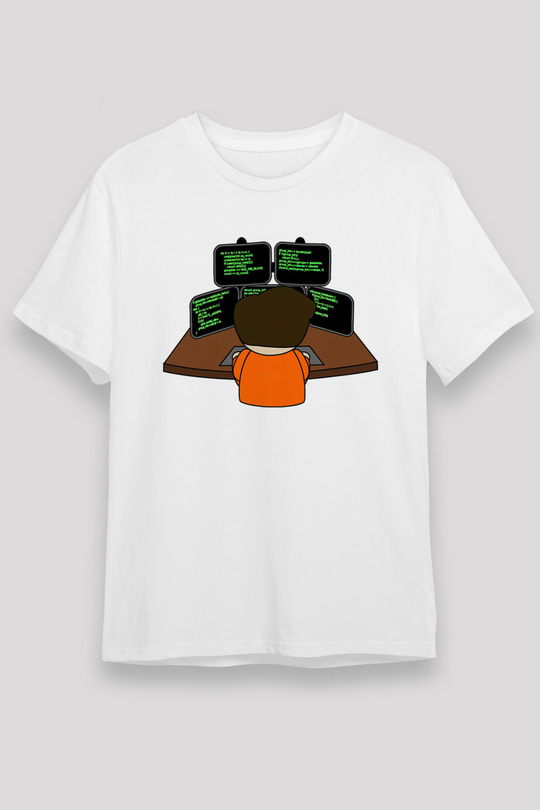 Bilgisayar programcısı Siyah Unisex Tişört T-Shirt - TişörtFabrikası