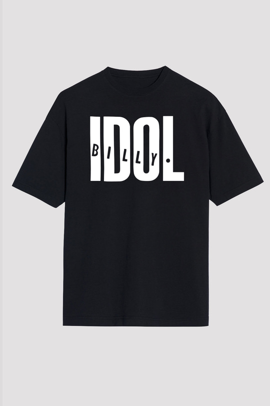 Billy Idol Siyah Unisex Oversize Tişört T-Shirt