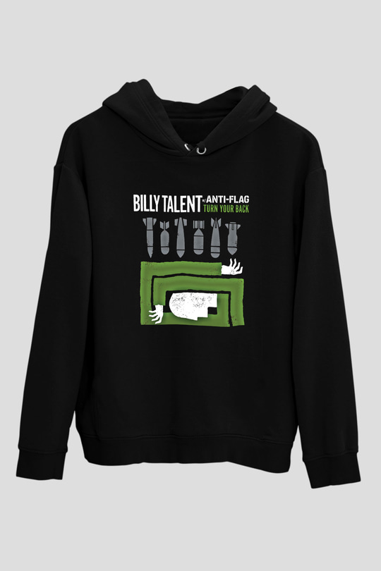 Billy Talent Baskılı Unisex Siyah Hoodie