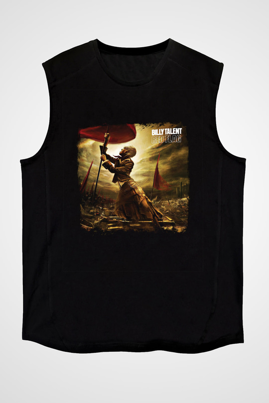 Billy Talent Baskılı Unisex Siyah Kolsuz Tişört