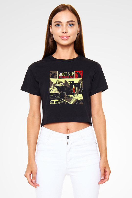 Billy Talent Siyah Crop Top Tişört