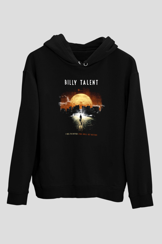 Billy Talent Siyah Unisex Kapüşonlu Sweatshirt