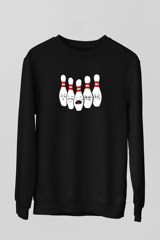 Binicilik - Riding Baskılı Unisex Siyah Sweatshirt