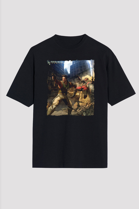Bionic Commando Siyah Unisex Tişört T-Shirt