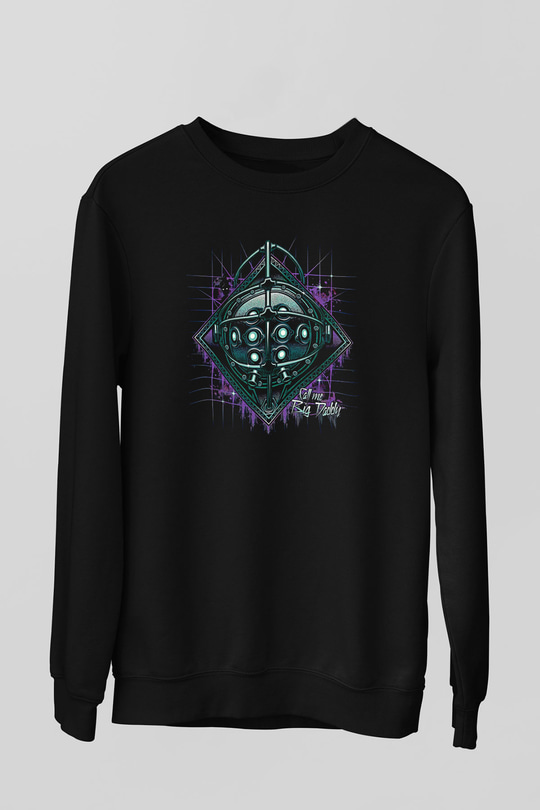 Bioshock James Baskılı Unisex Siyah Sweatshirt