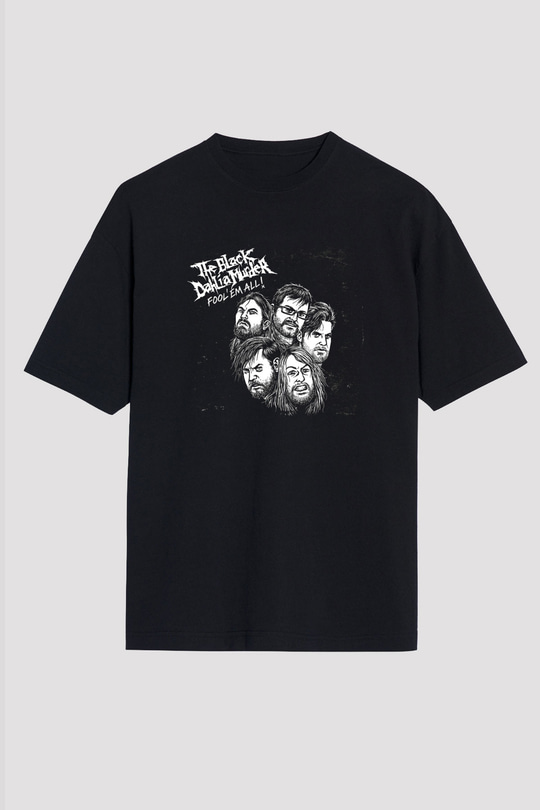 Black Dahlia Murder Baskılı Unisex Siyah Oversize Tişört