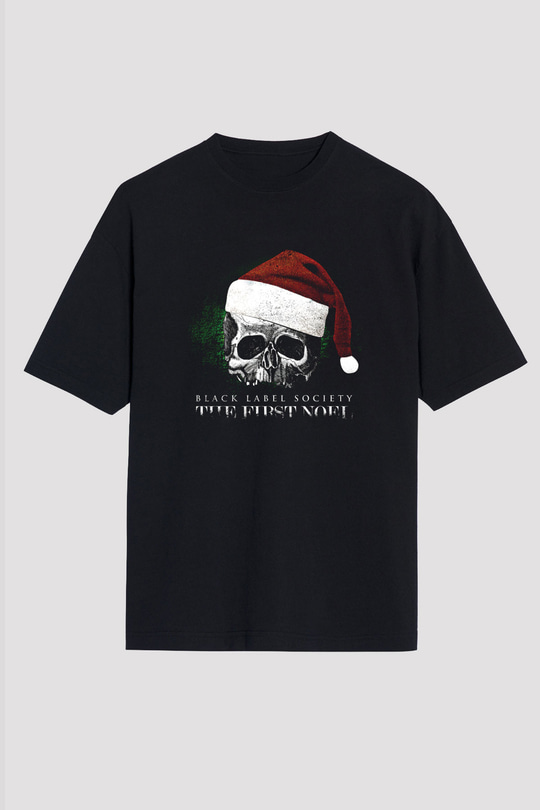 Black Label Society Baskılı Unisex Siyah Oversize Tişört