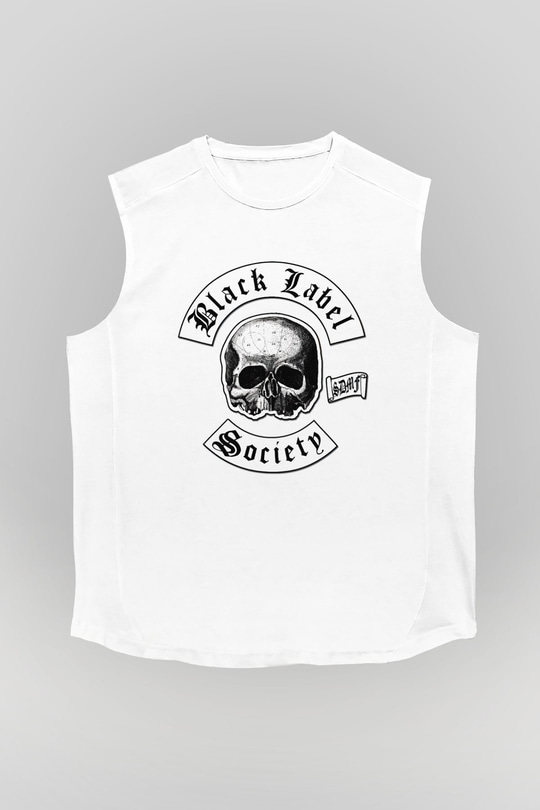Black Label Society Beyaz Unisex Kolsuz Tişört