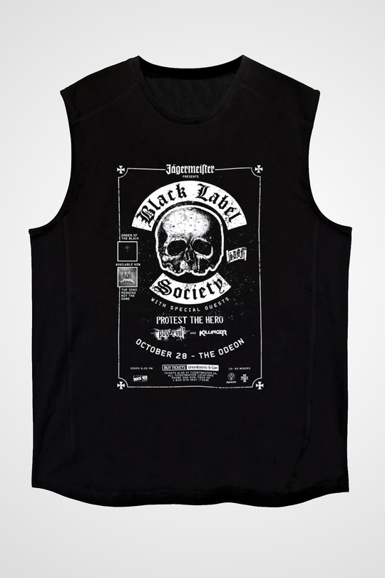 Black Label Society Siyah Unisex Kolsuz Tişört
