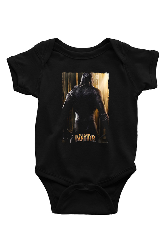 Black Panther Siyah Bebek Body - Zıbın