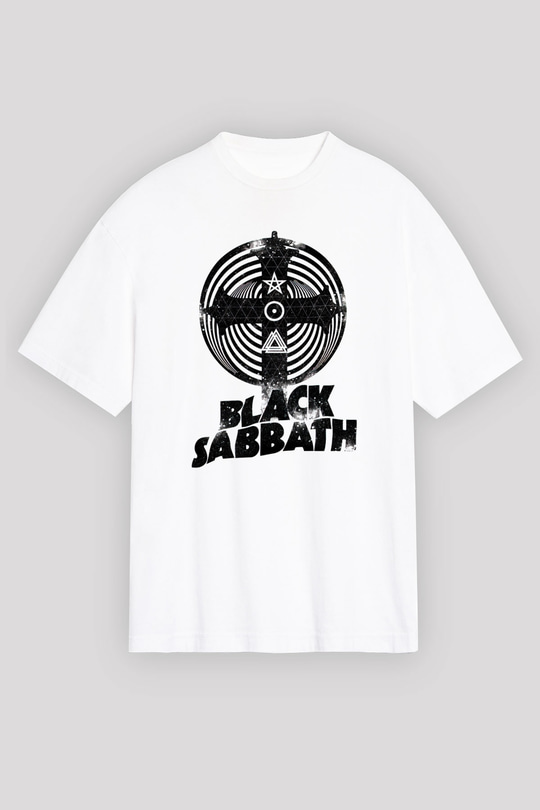 Black Sabbath Beyaz Unisex Tişört T-Shirt - TişörtFabrikası