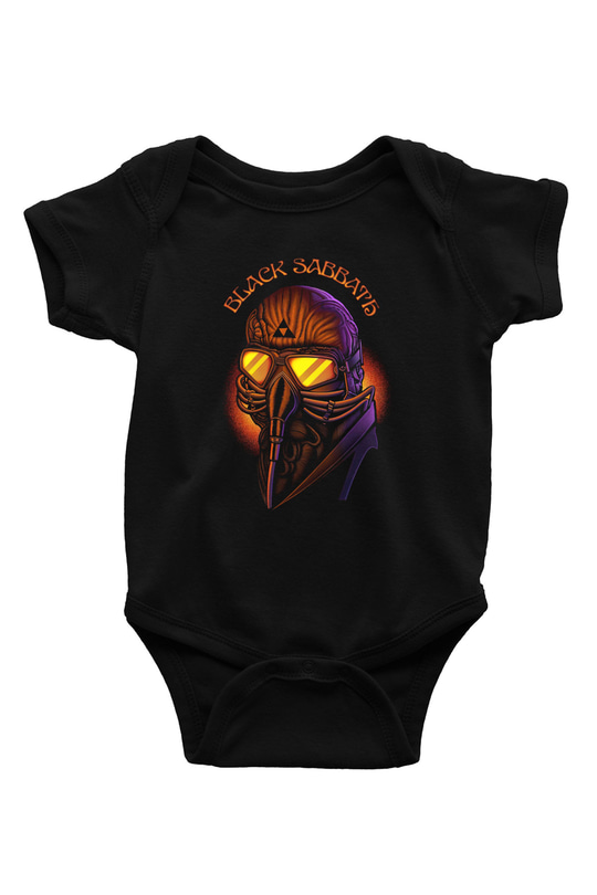 Black Sabbath Siyah Bebek Body - Zıbın