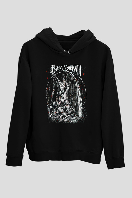 Black Sabbath Siyah Unisex Kapüşonlu Sweatshirt