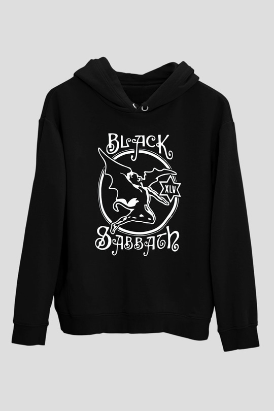 Black Sabbath Siyah Unisex Kapüşonlu Sweatshirt