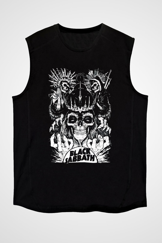 Black Sabbath Siyah Unisex Kolsuz Tişört