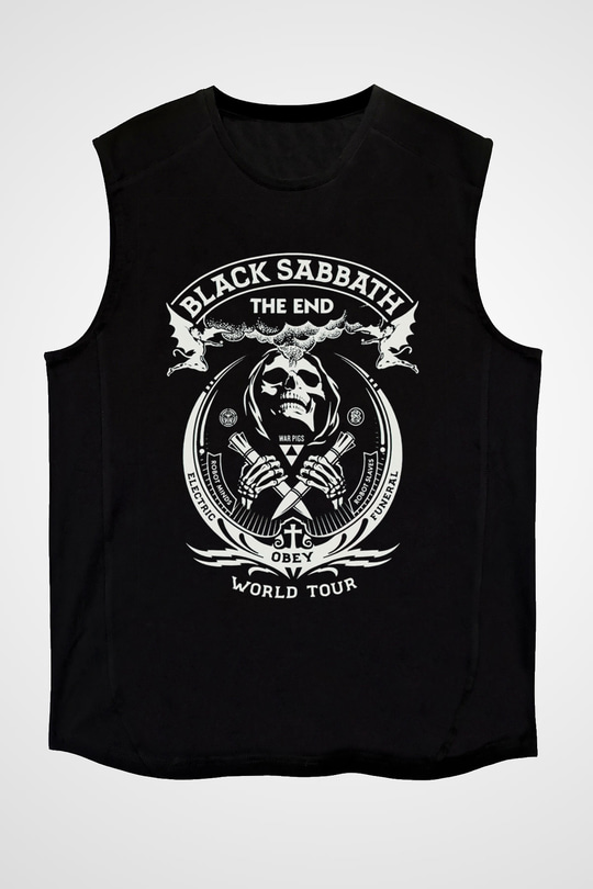Black Sabbath Siyah Unisex Kolsuz Tişört