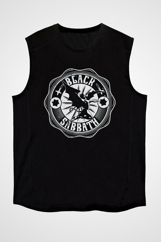 Black Sabbath Siyah Unisex Kolsuz Tişört