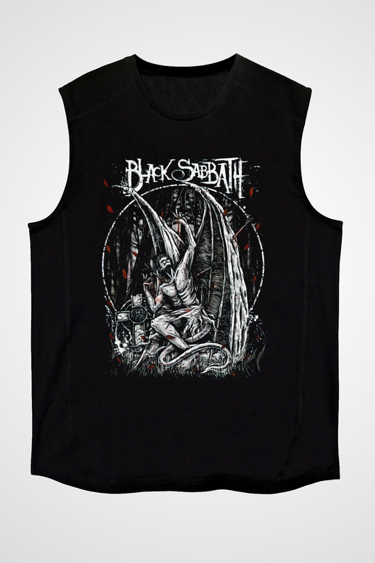 Black Sabbath Siyah Unisex Kolsuz Tişört