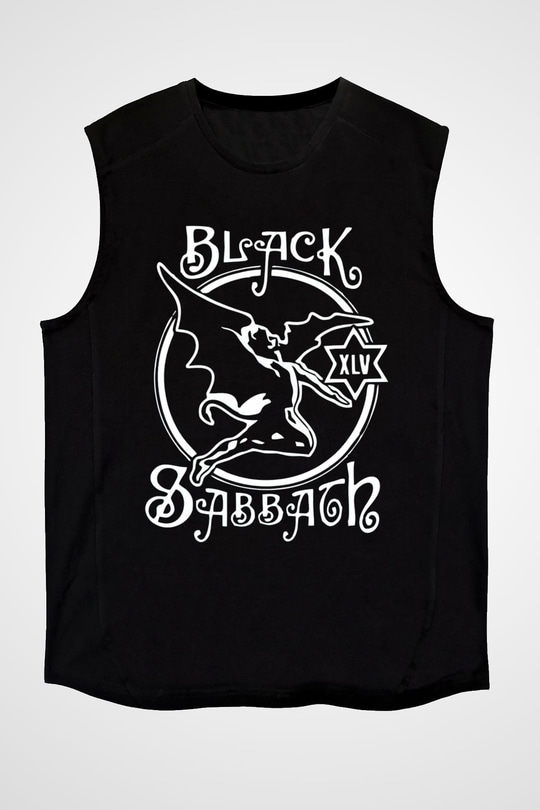 Black Sabbath Siyah Unisex Kolsuz Tişört