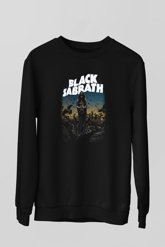 Black Sabbath Siyah Unisex Sweatshirt
