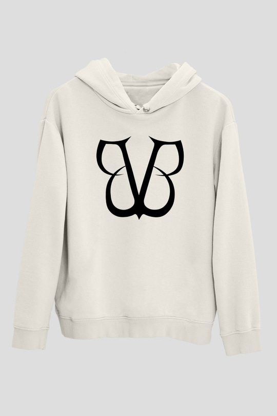 Black Veil Brides Beyaz Unisex Kapşonlu Sweatshirt
