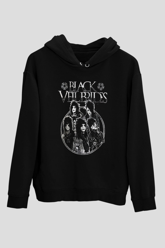 Black Veil Brides Siyah Unisex Kapüşonlu Sweatshirt