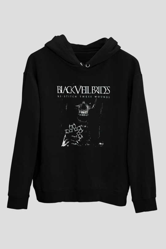 Black Veil Brides Siyah Unisex Kapüşonlu Sweatshirt