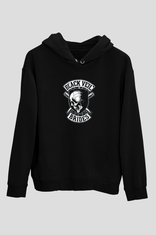 Black Veil Brides Siyah Unisex Kapüşonlu Sweatshirt