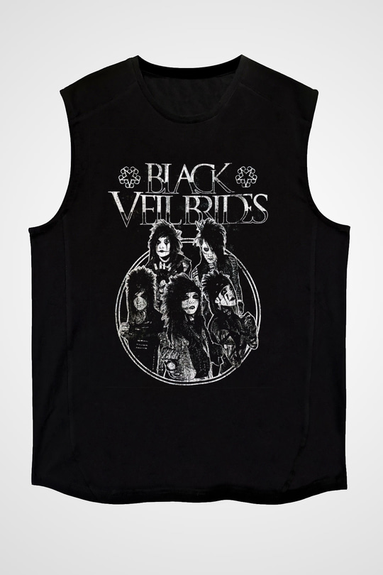 Black Veil Brides Siyah Unisex Kolsuz Tişört