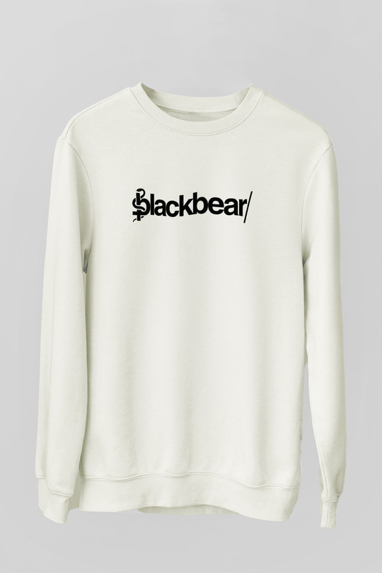 BlackBear Beyaz Unisex Sweatshirt
