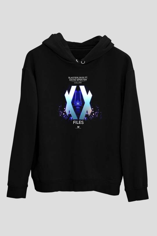 Blasterjaxx Siyah Unisex Kapüşonlu Sweatshirt