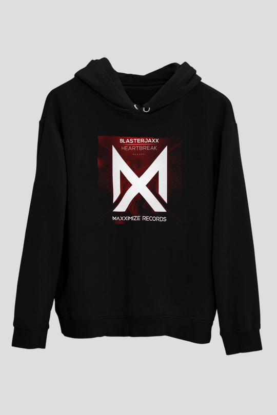 Blasterjaxx Siyah Unisex Kapüşonlu Sweatshirt